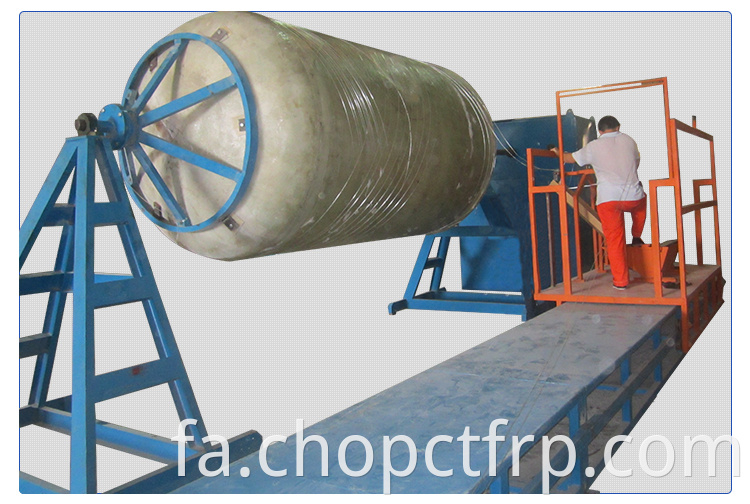 خط تولید مخزن FRP با گواهی ISO Fiberglass Tank Winding Machine Line